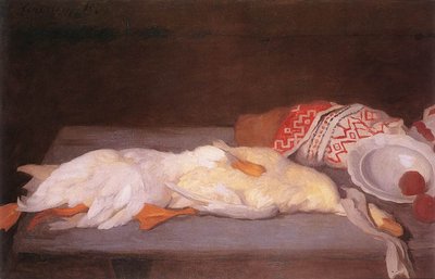 Naturaleza muerta con pato de Károly Ferenczy